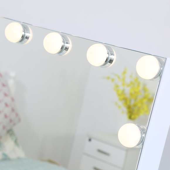 Bluetooth Speaker Vanity Mirror + USB Port (15 bulbs) - Picture 4 of 6